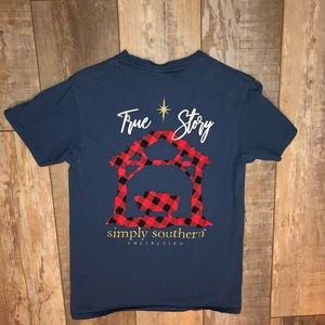 Simply Southern “True Story” nativity scene tee